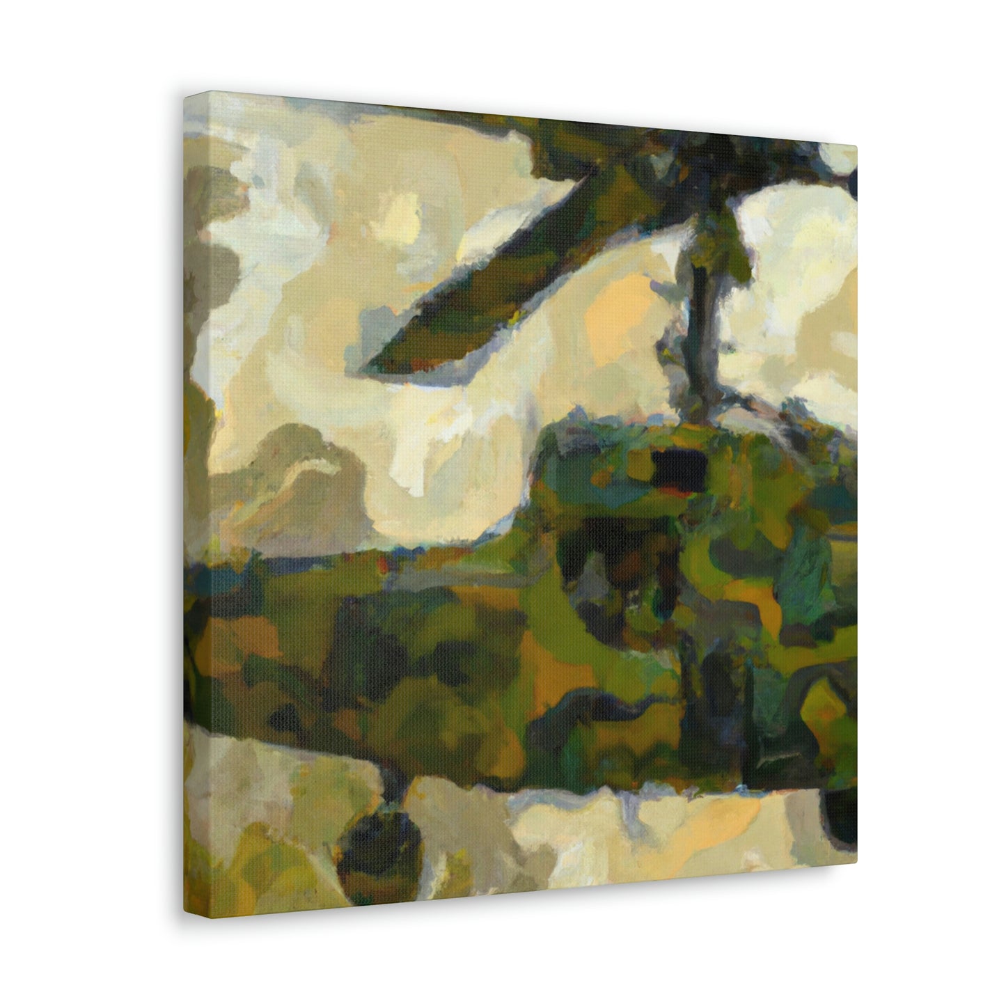 Helicopter in Flight - Canvas