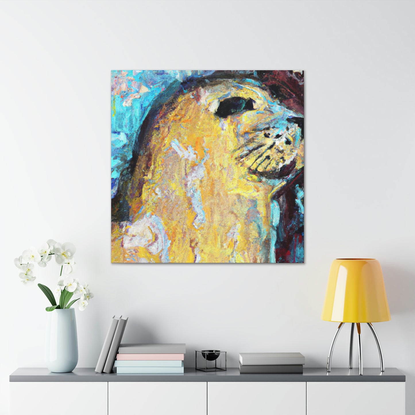 "Seal in Expressionism" - Canvas