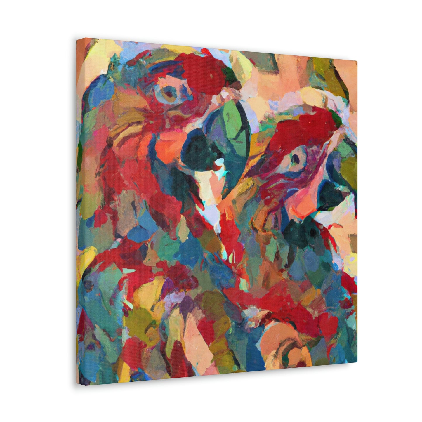 "Pionus Celestial Canvas" - Canvas