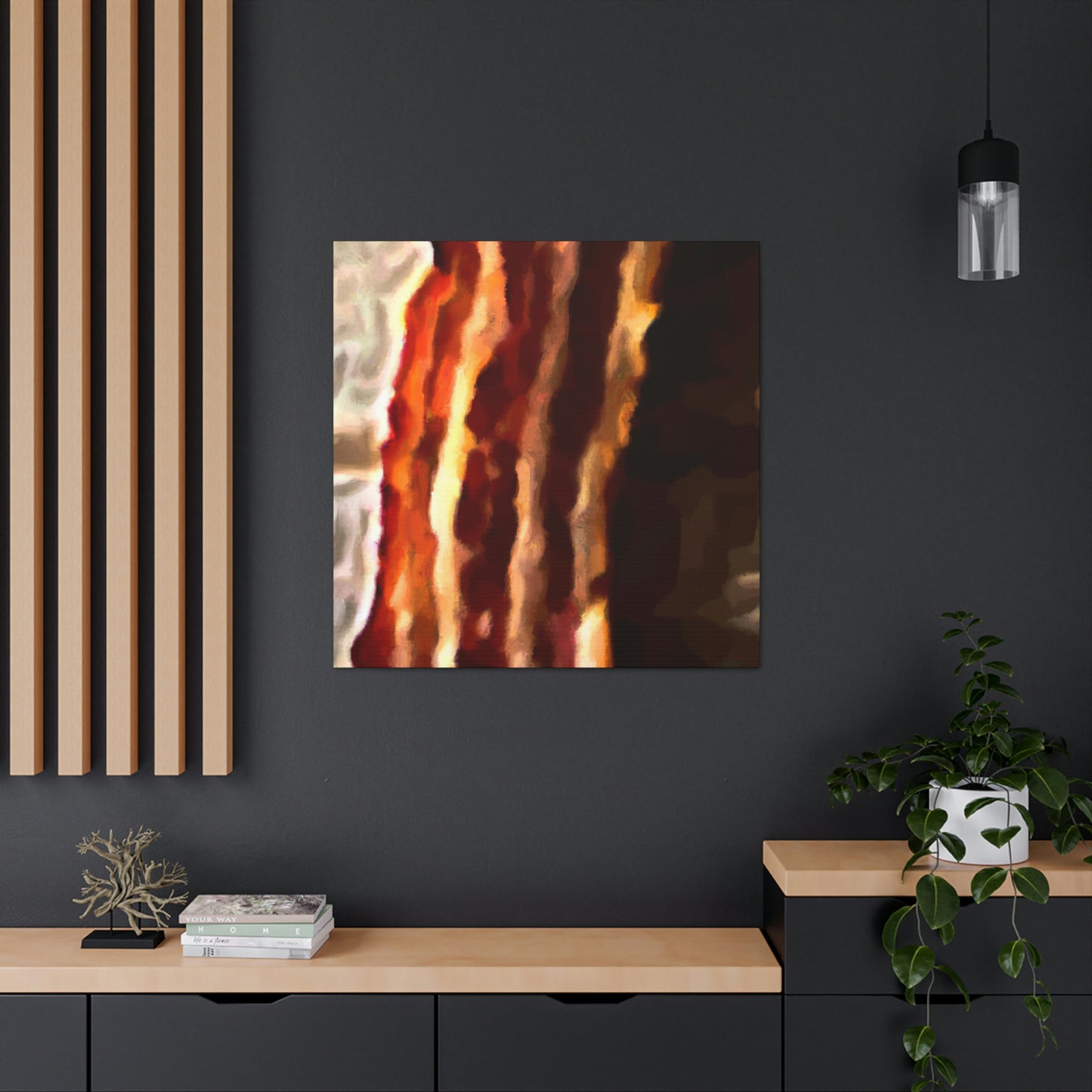 "Sizzling Bacon Delight" - Canvas