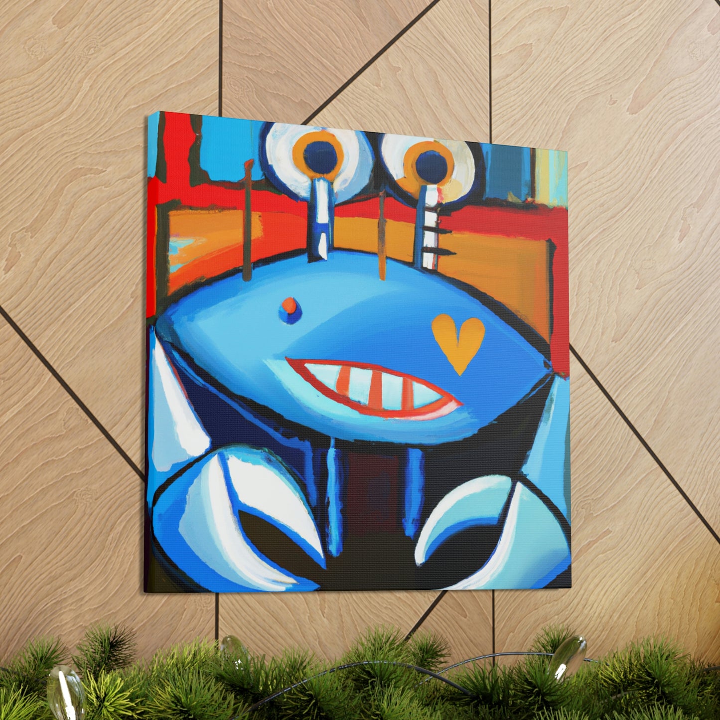 Crab in Abstract Art - Canvas