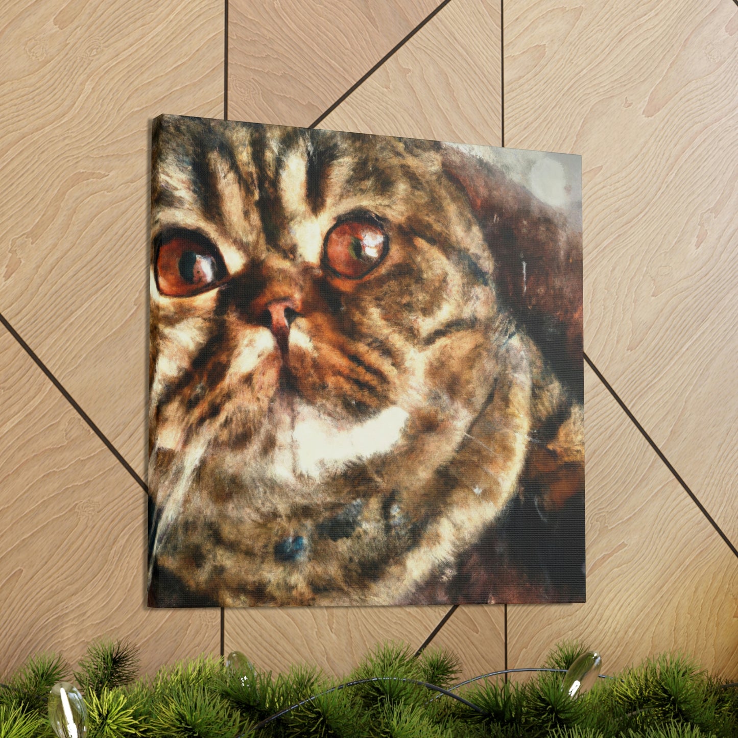 Folded Feline Fantasy - Canvas