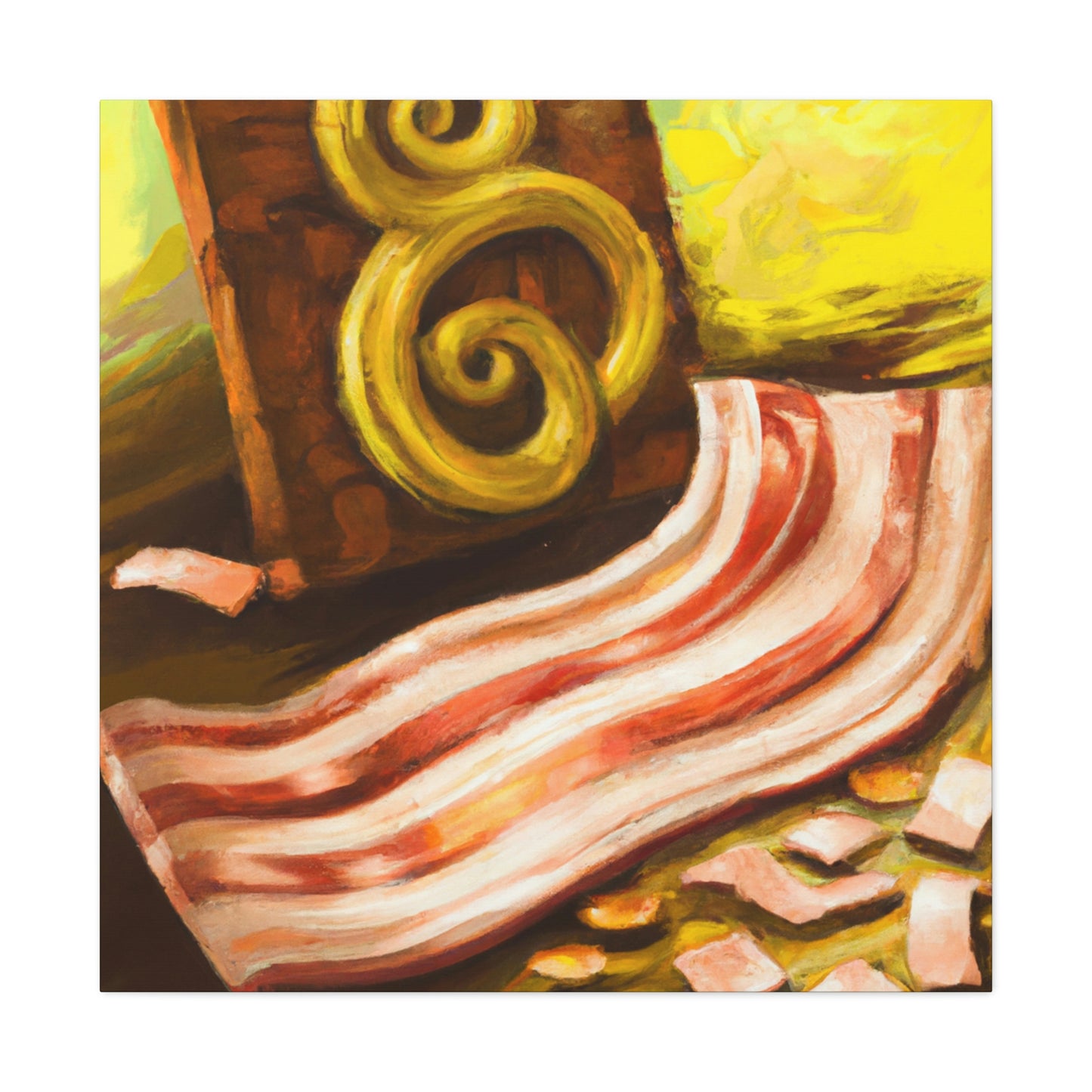 "Bacon In Steampunk Times" - Canvas