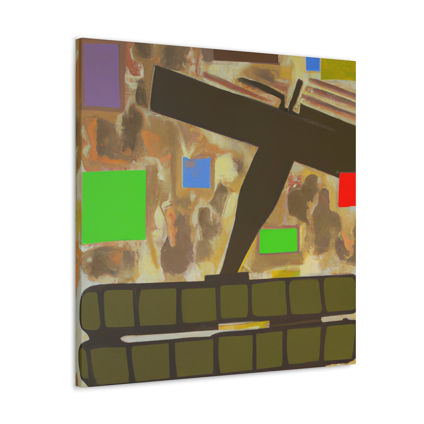 Gun-Fired Abstract Vision - Canvas