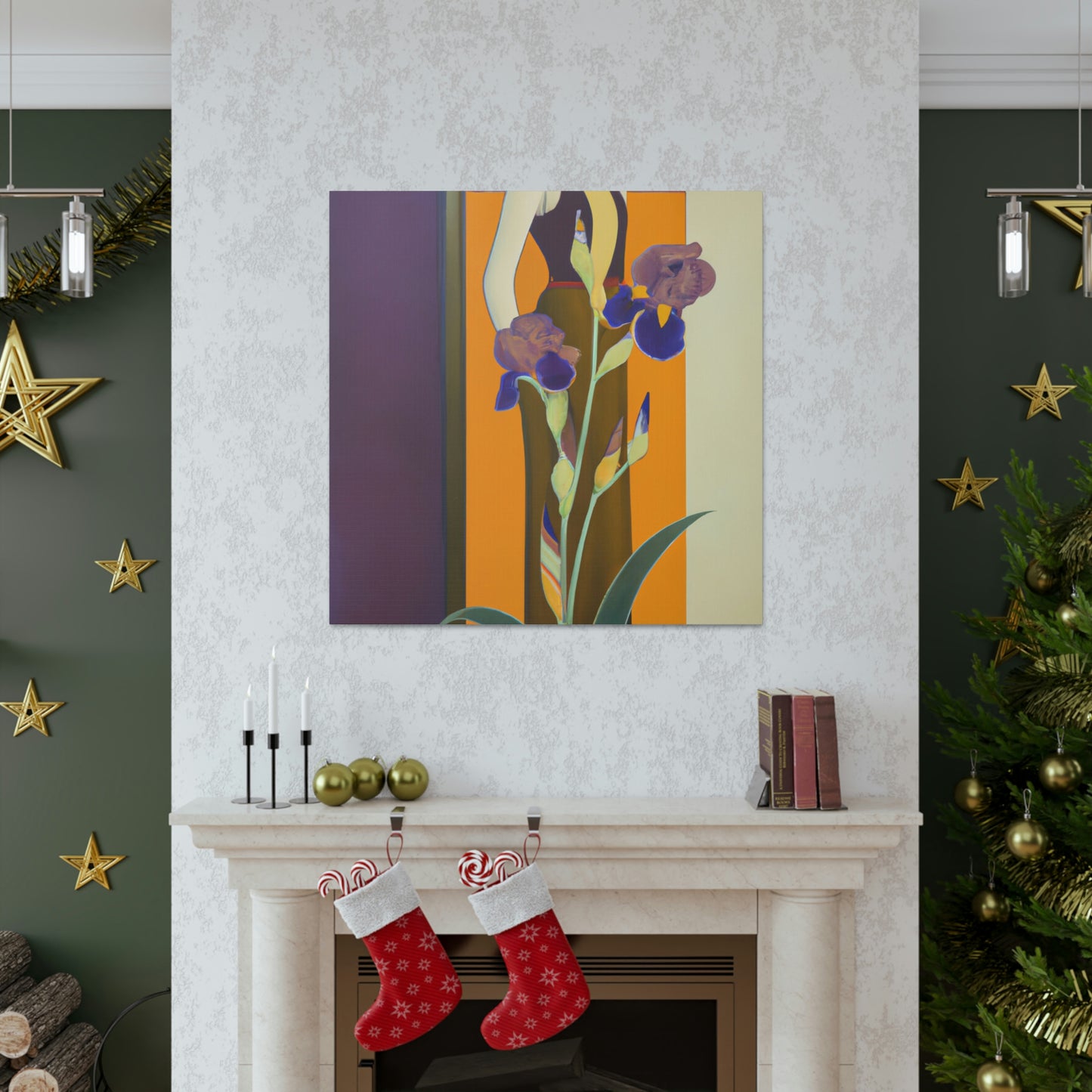 Iris in Splendor Glows - Canvas