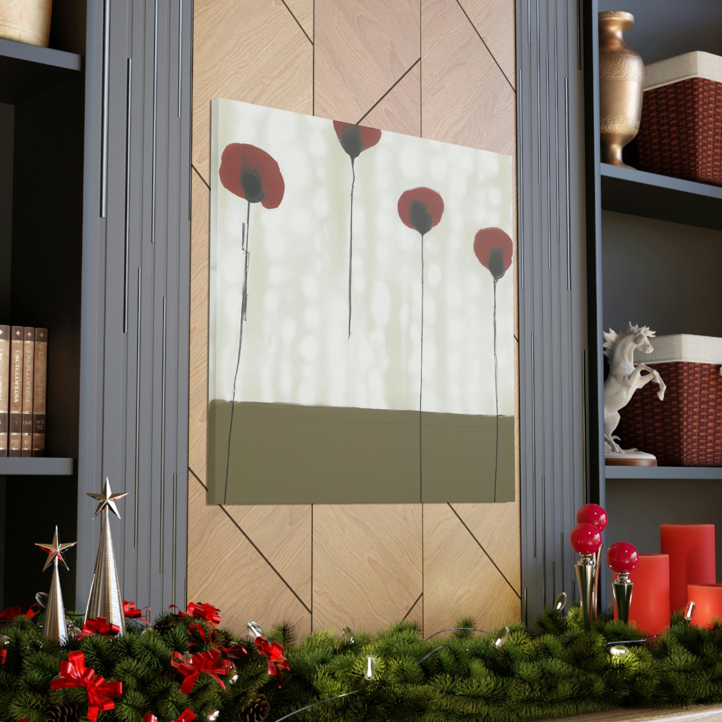 Poppies in Reflection - Canvas