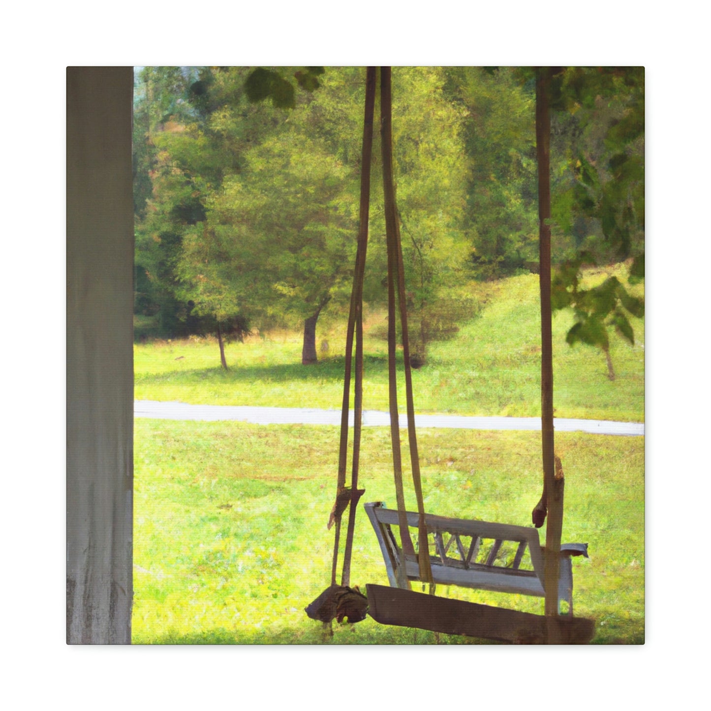 "Swinging on the Porch" - Canvas