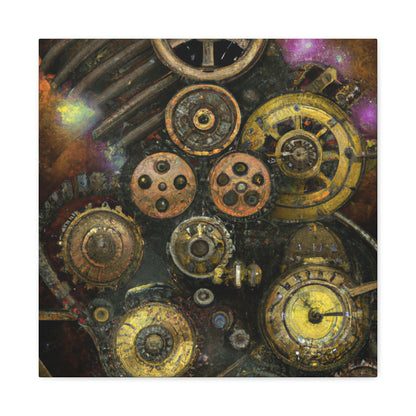 "Star Cluster Steampunk Wonder" - Canvas