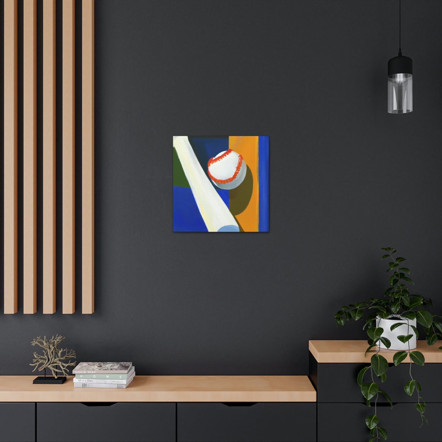 Baseball's Minimalism - Canvas