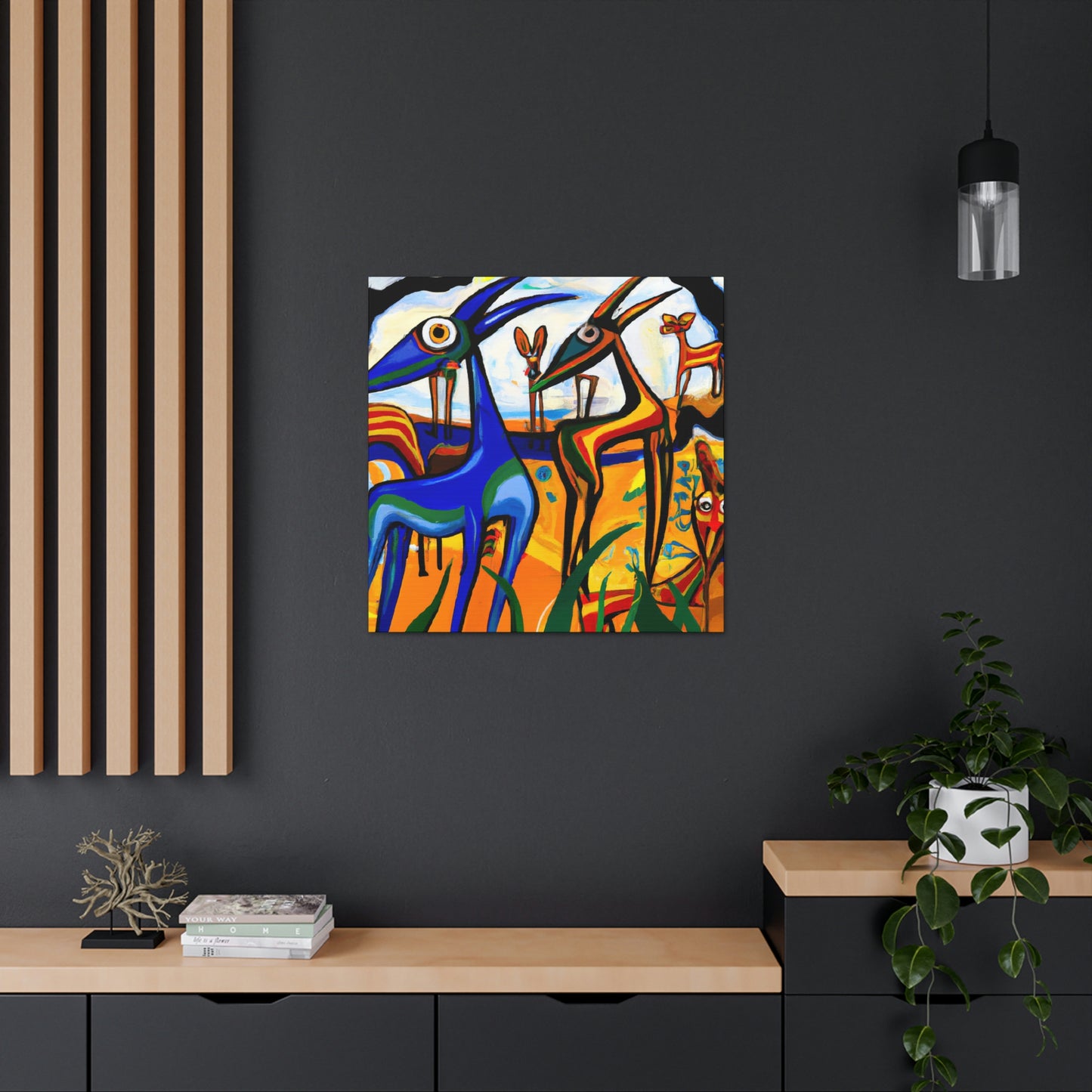 Gazelle in Golden Noon - Canvas