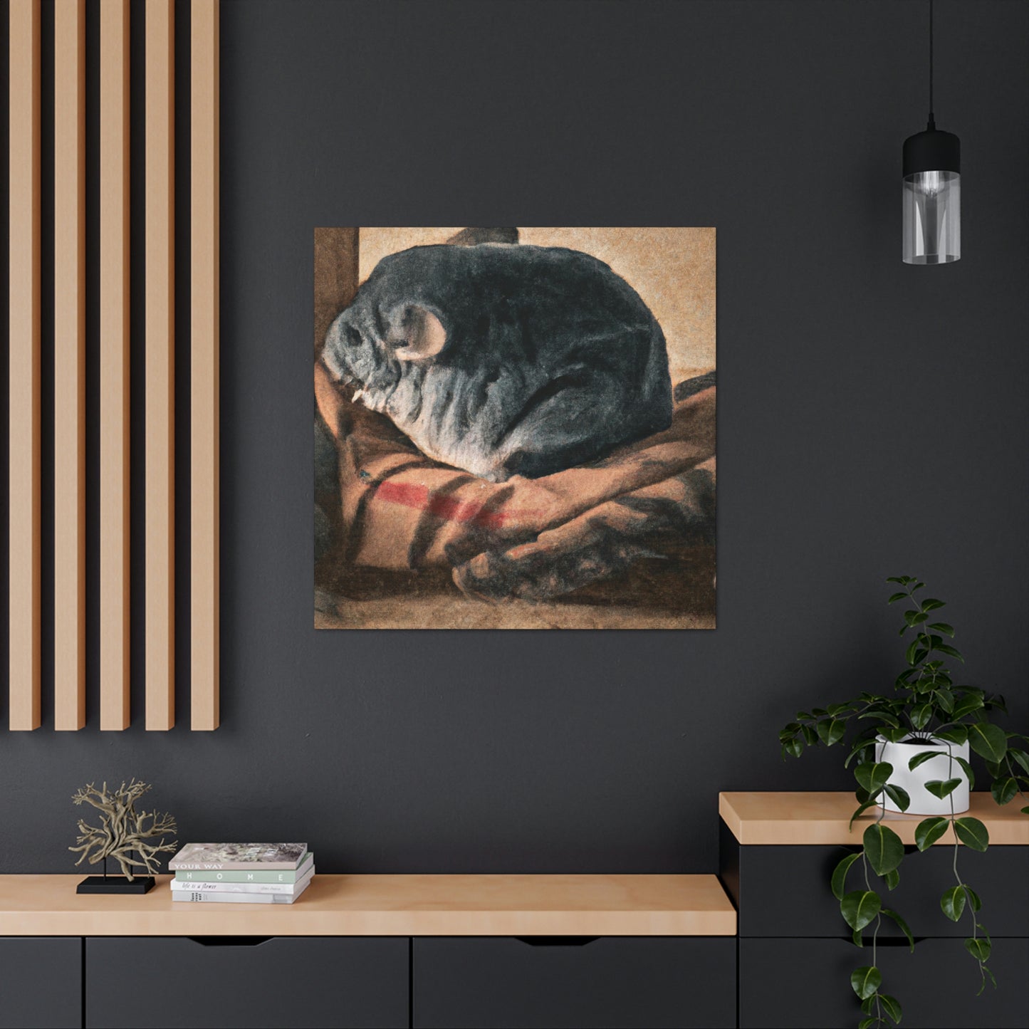 "Chinchilla in Dreamscapes" - Canvas