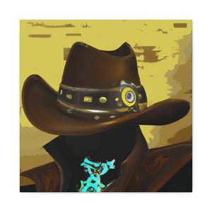 Cowboy in Steampunk Gear - Canvas