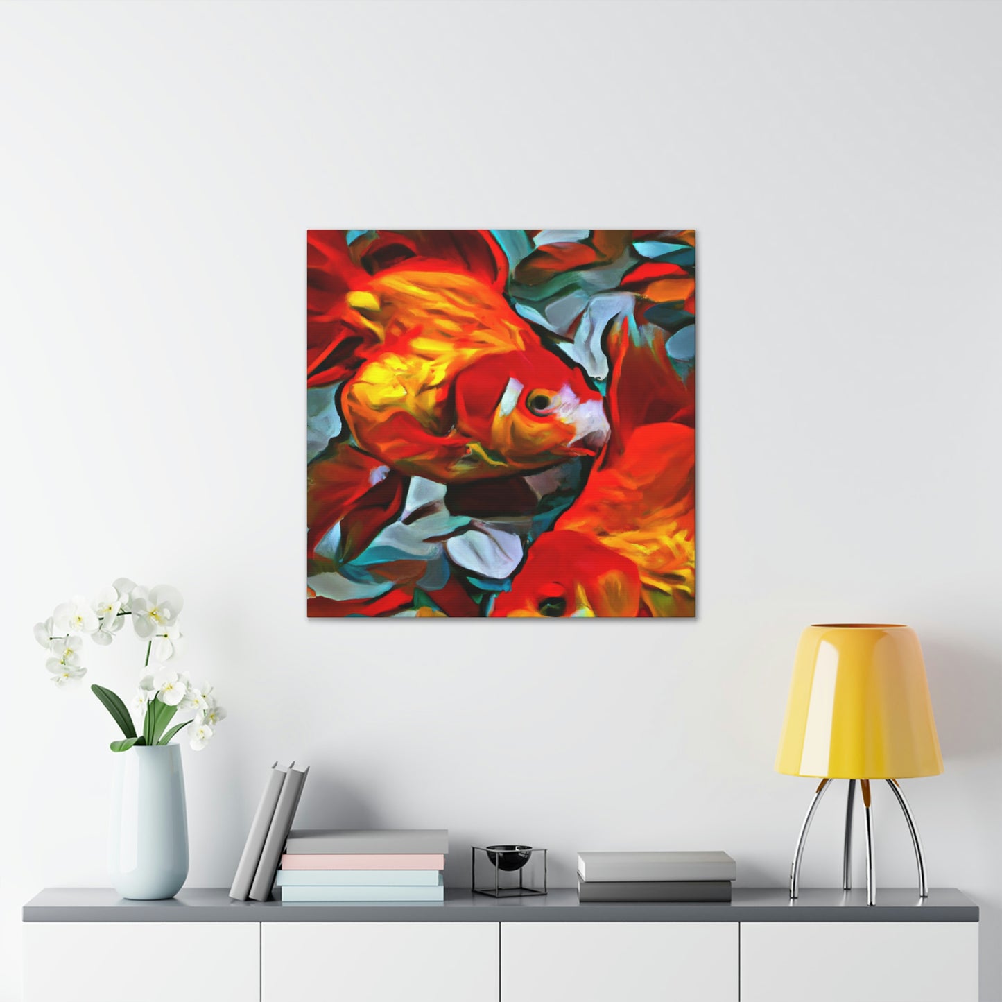 Golden Fish Dreaming - Canvas