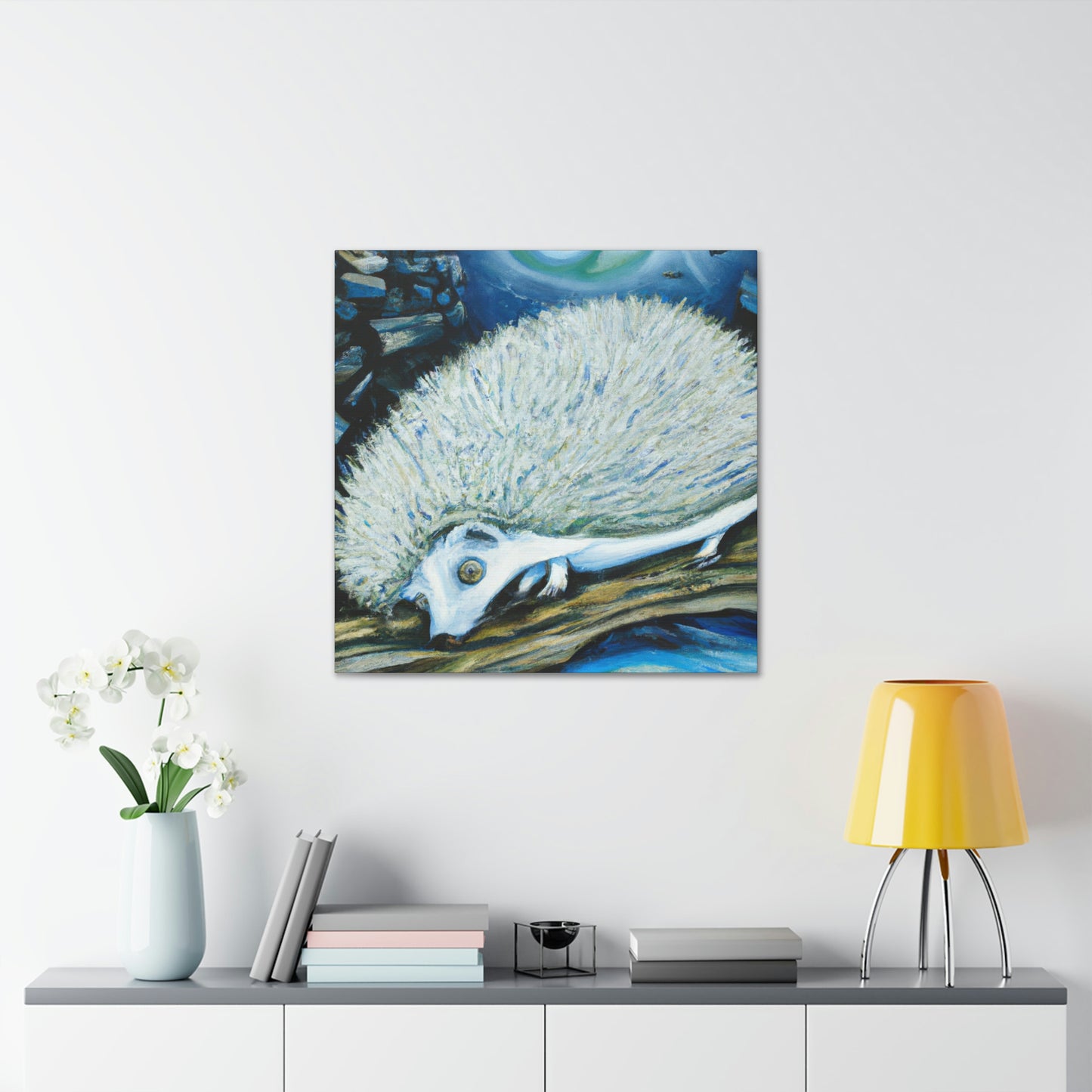 Hedgehog in Dreamland - Canvas