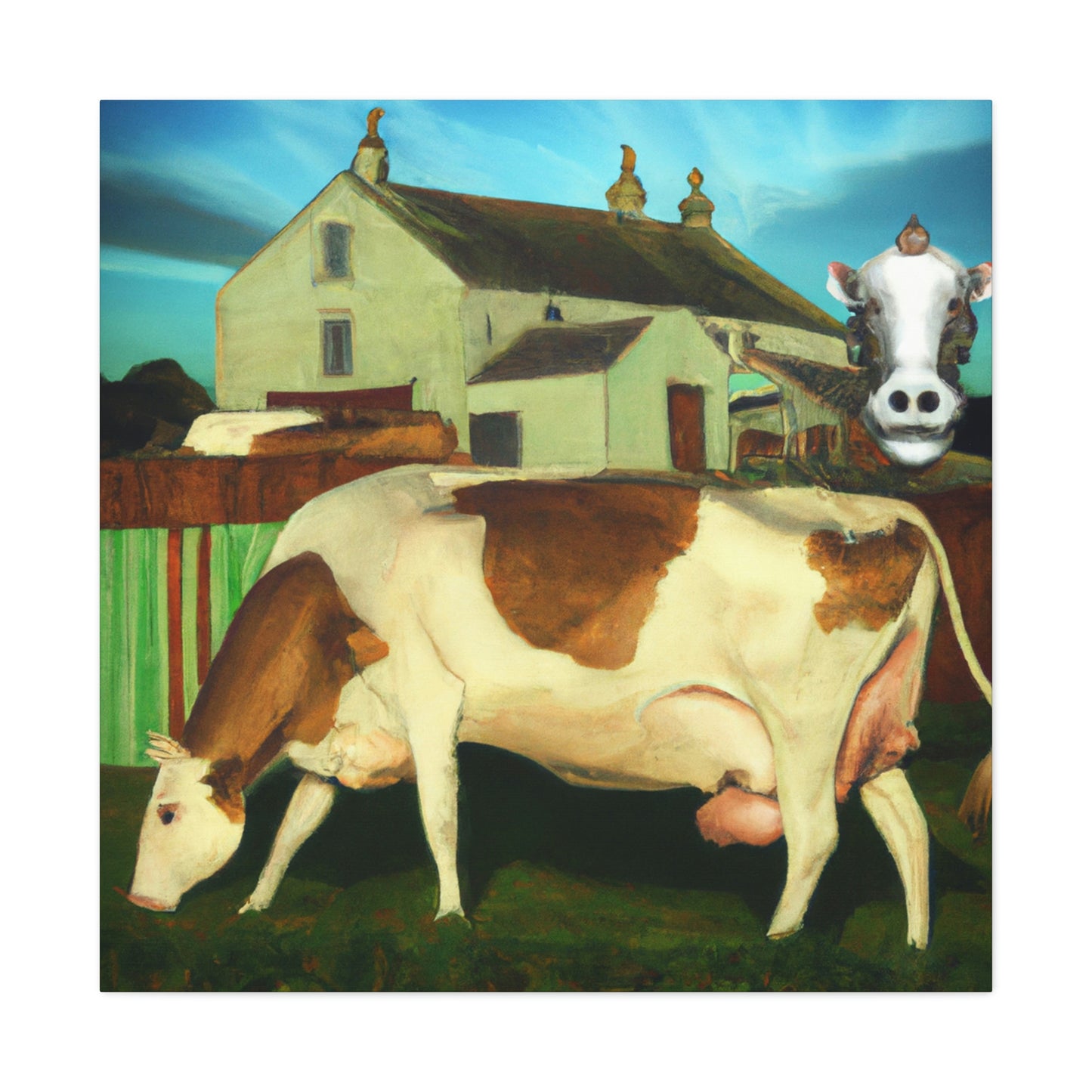 "Cow on the Pasture" - Canvas