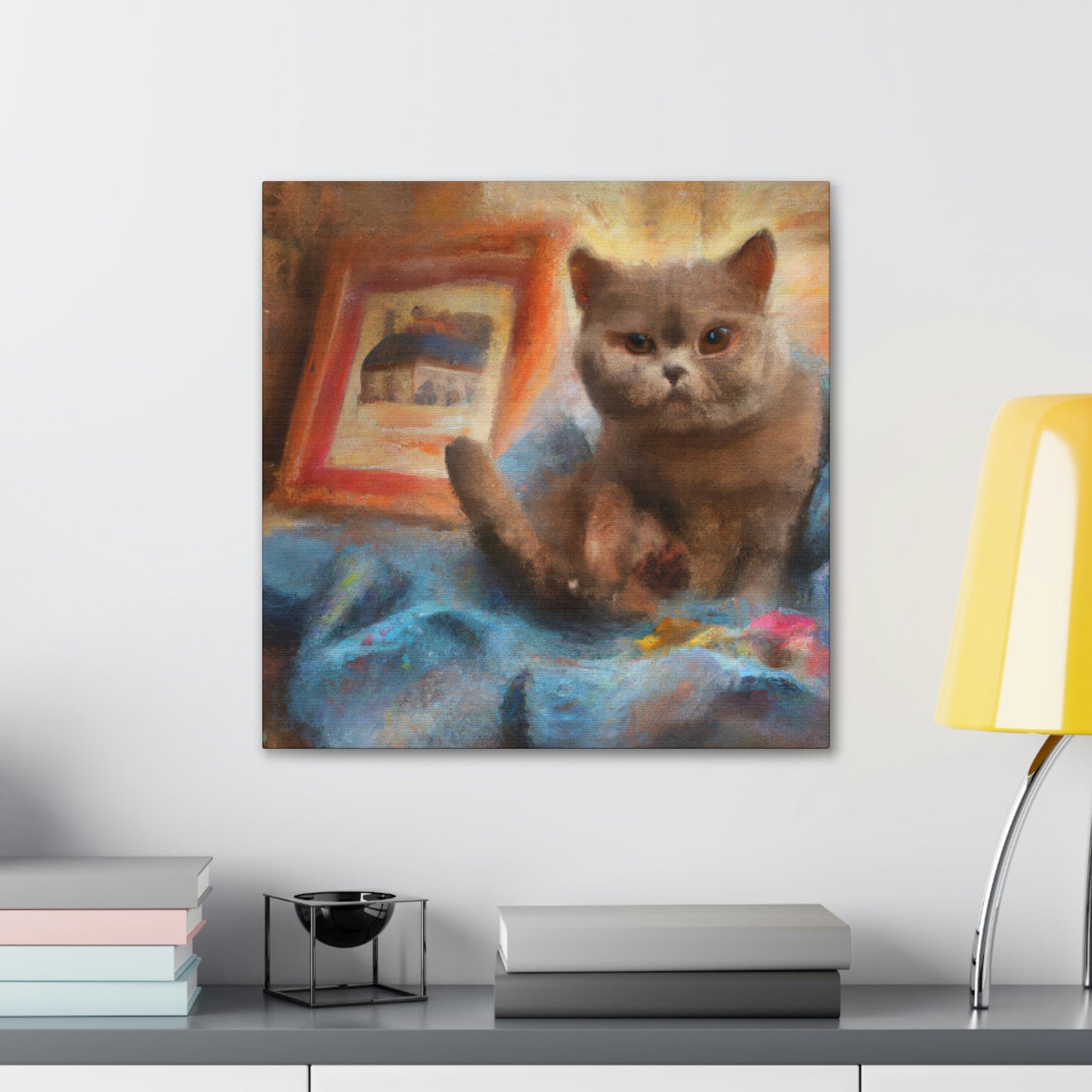 Feline Devotion Surreal - Canvas