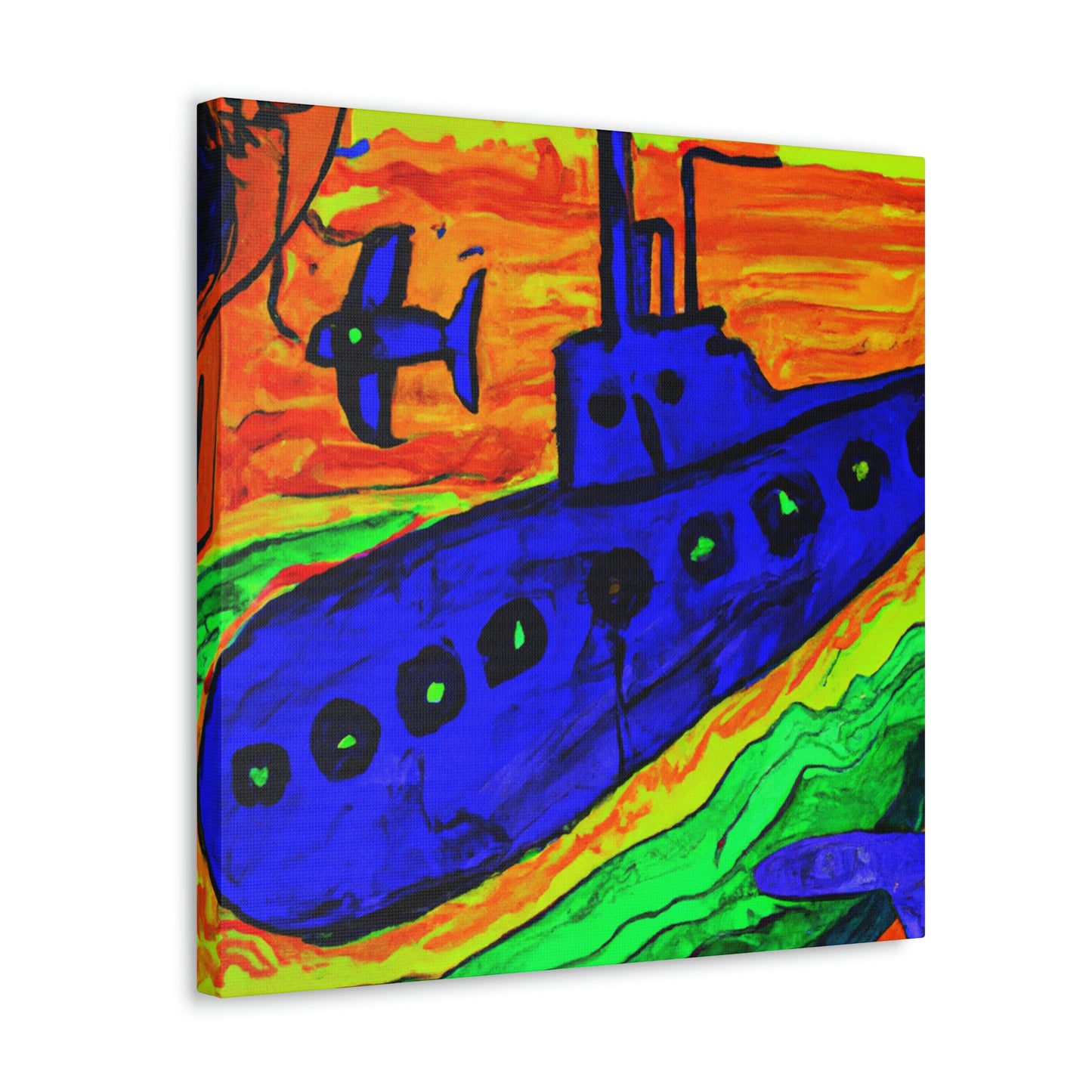 Submarine in Fauve Colors - Canvas