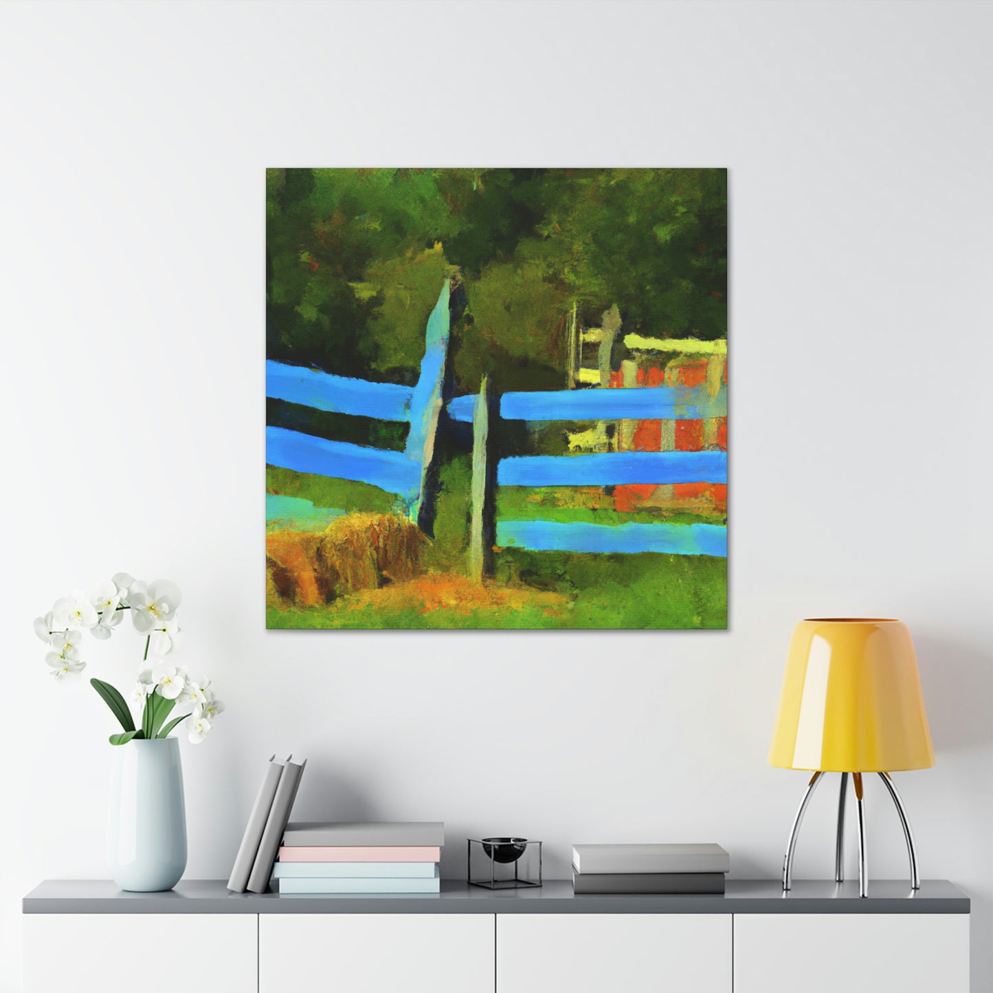 "Fence at Sunrise" - Canvas