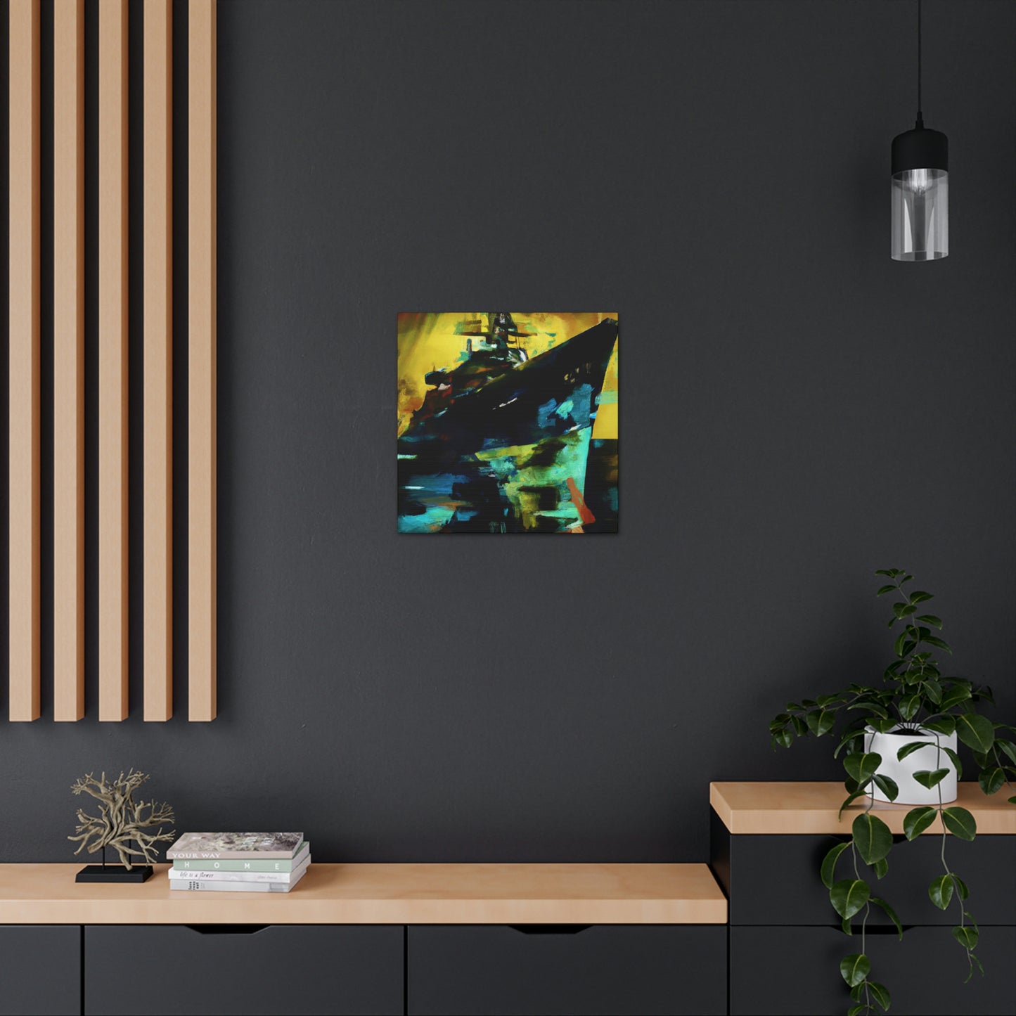 "Battleship at Dawn" - Canvas