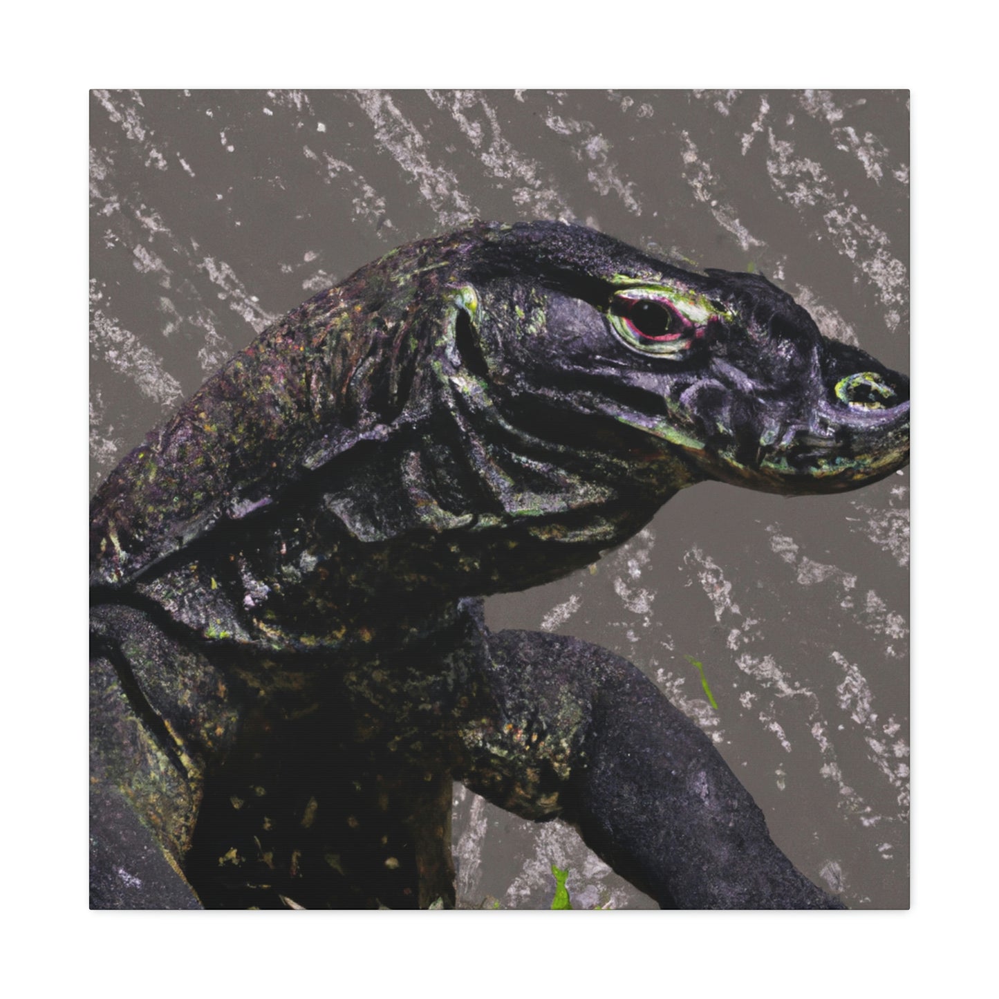 Komodo Dreaming Vividly - Canvas