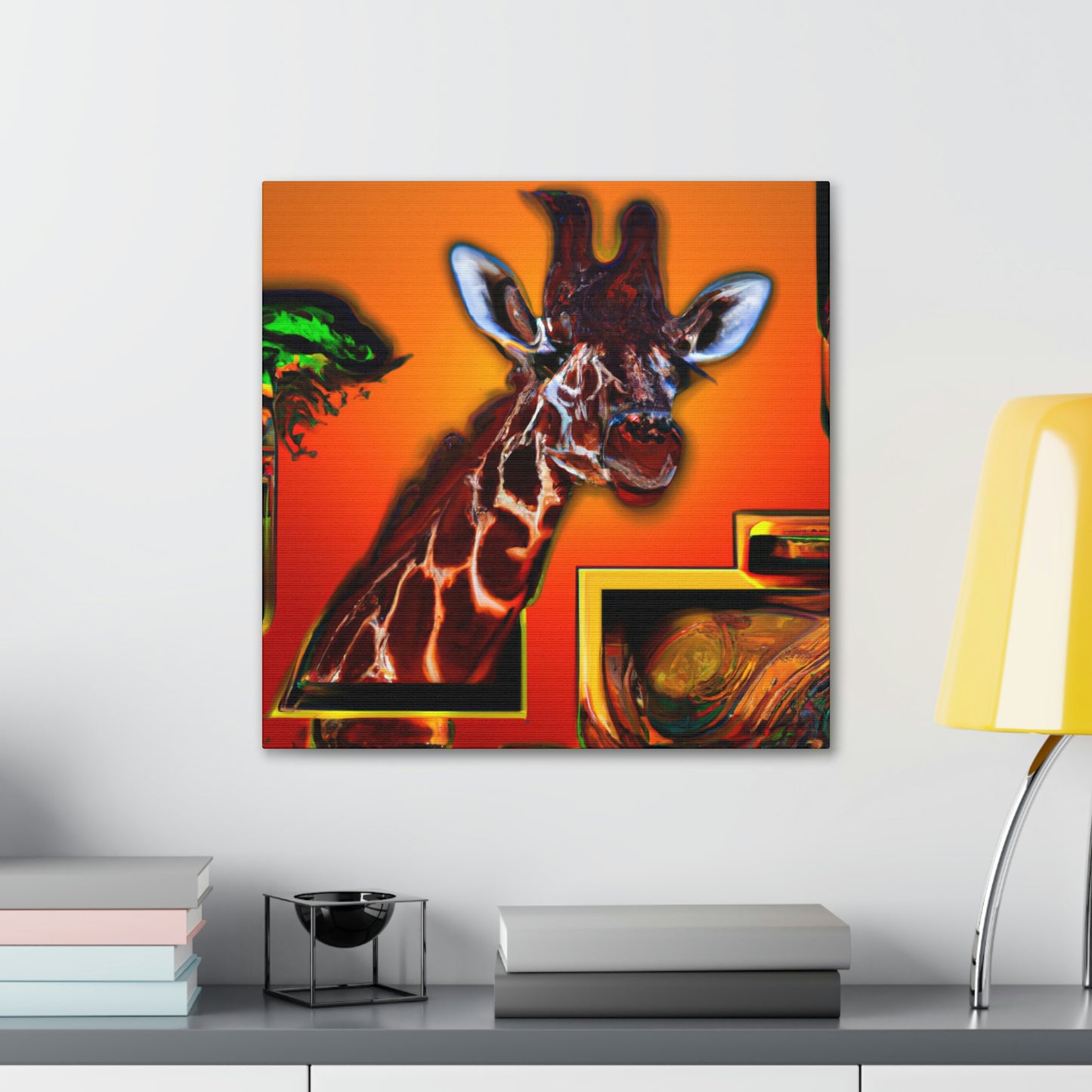 Giraffe in Art Deco - Canvas