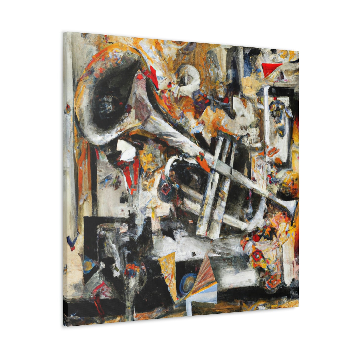 Trombone in Abstraction - Canvas