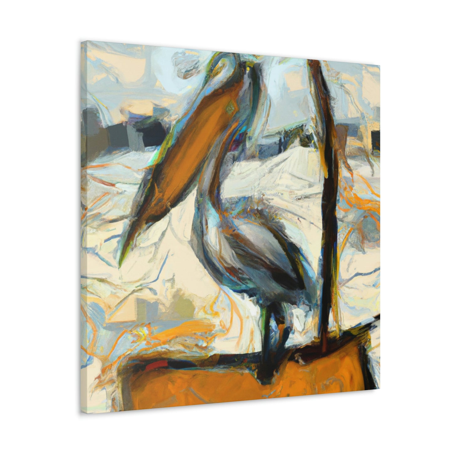 Pelican's Deep Emotion - Canvas