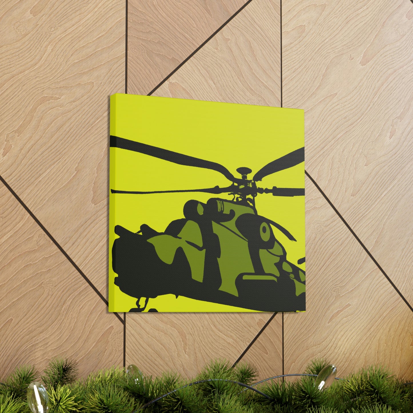 "Helicopter in Minimalism" - Canvas