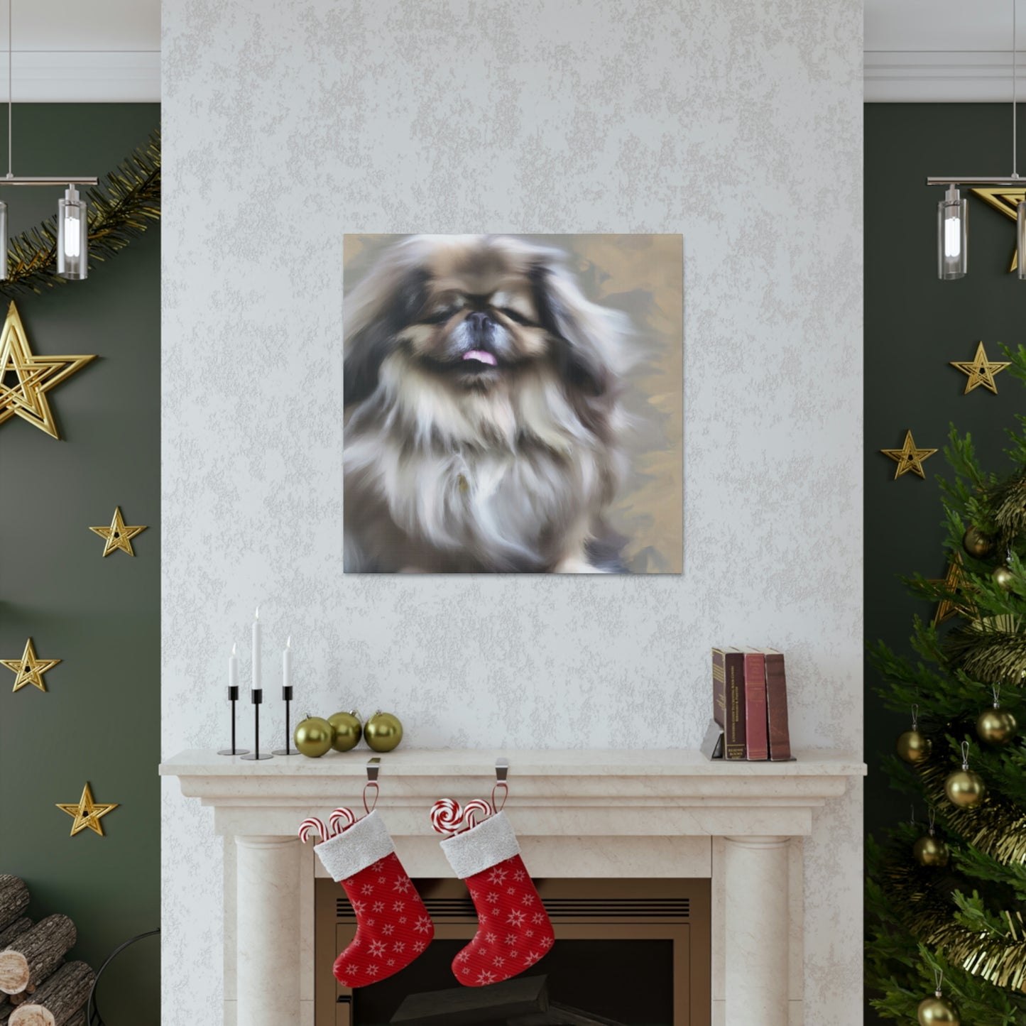 "Pekingese at Playtime" - Canvas