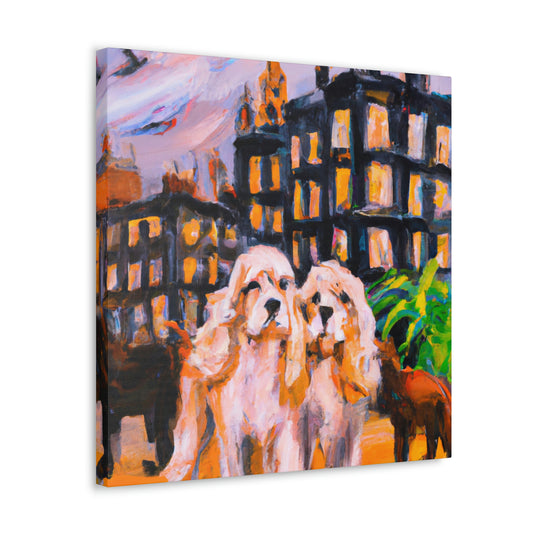 "Cocker Spaniel Unleashed" - Canvas