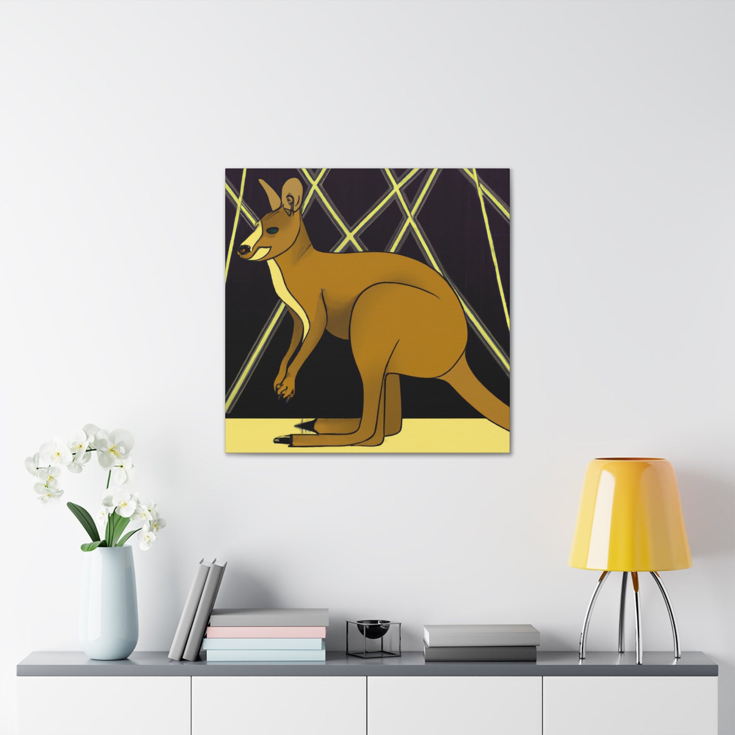 "Gleaming Wallaby Splendor" - Canvas