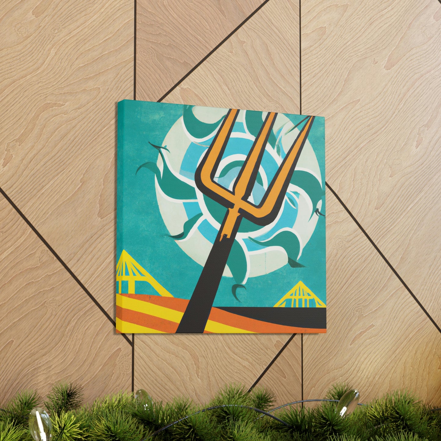 Pitchfork in Deco Style - Canvas