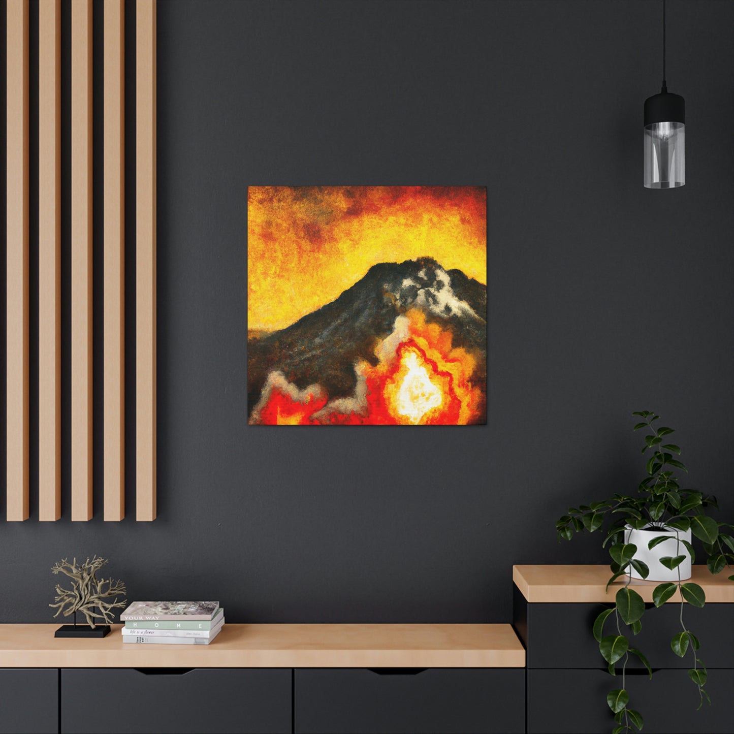 Volcanic Inferno Blaze - Canvas