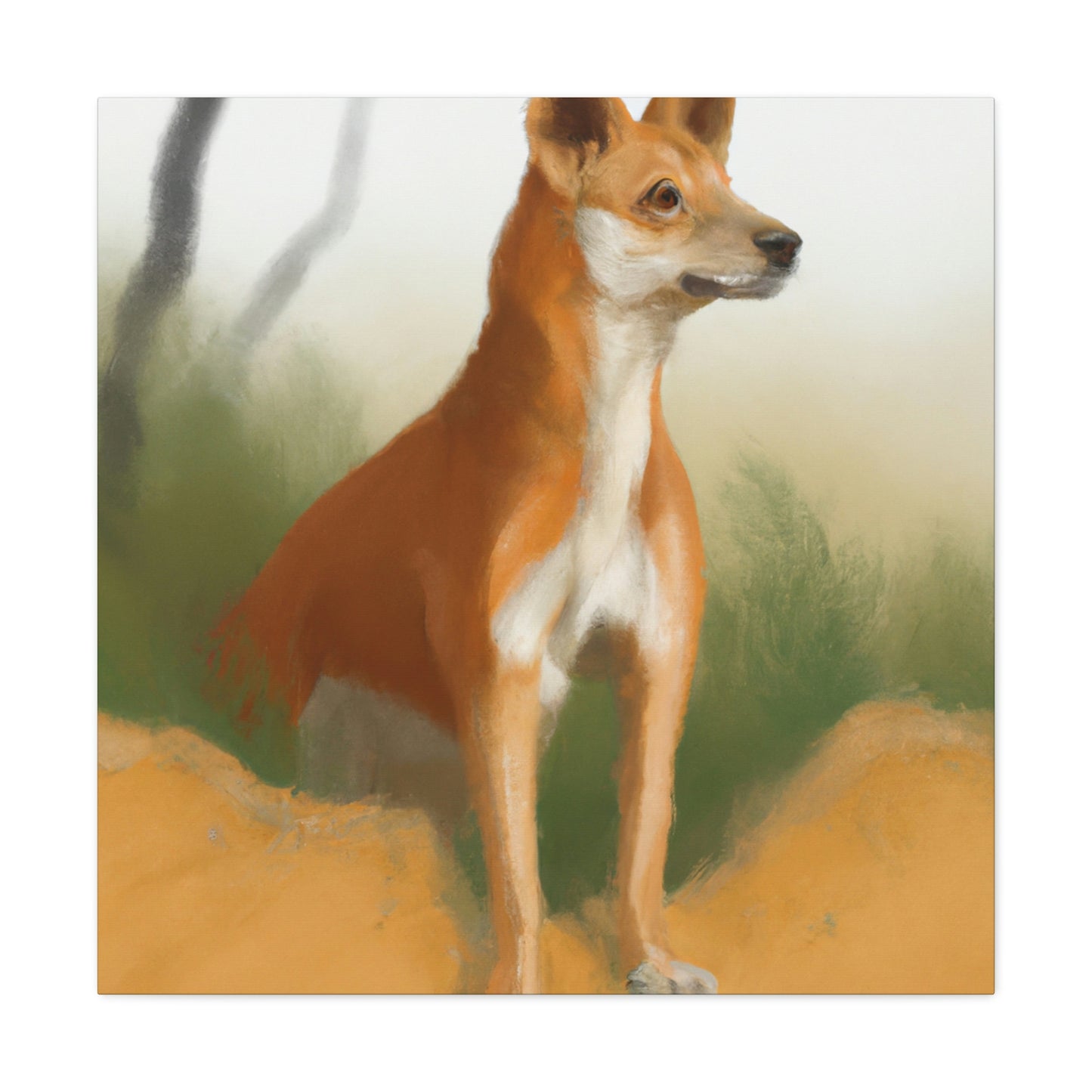 Dingo in the Outback - Canvas