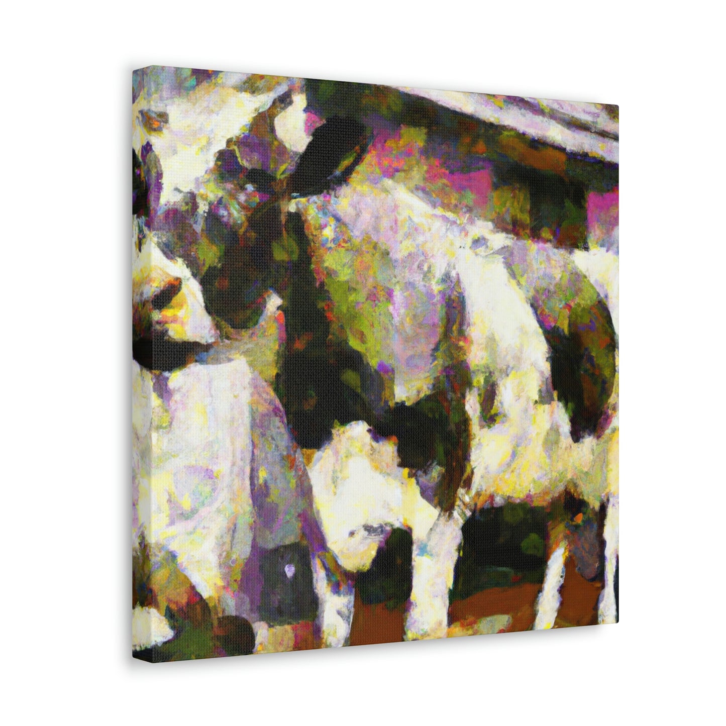 Milking a Countryside Cow - Canvas