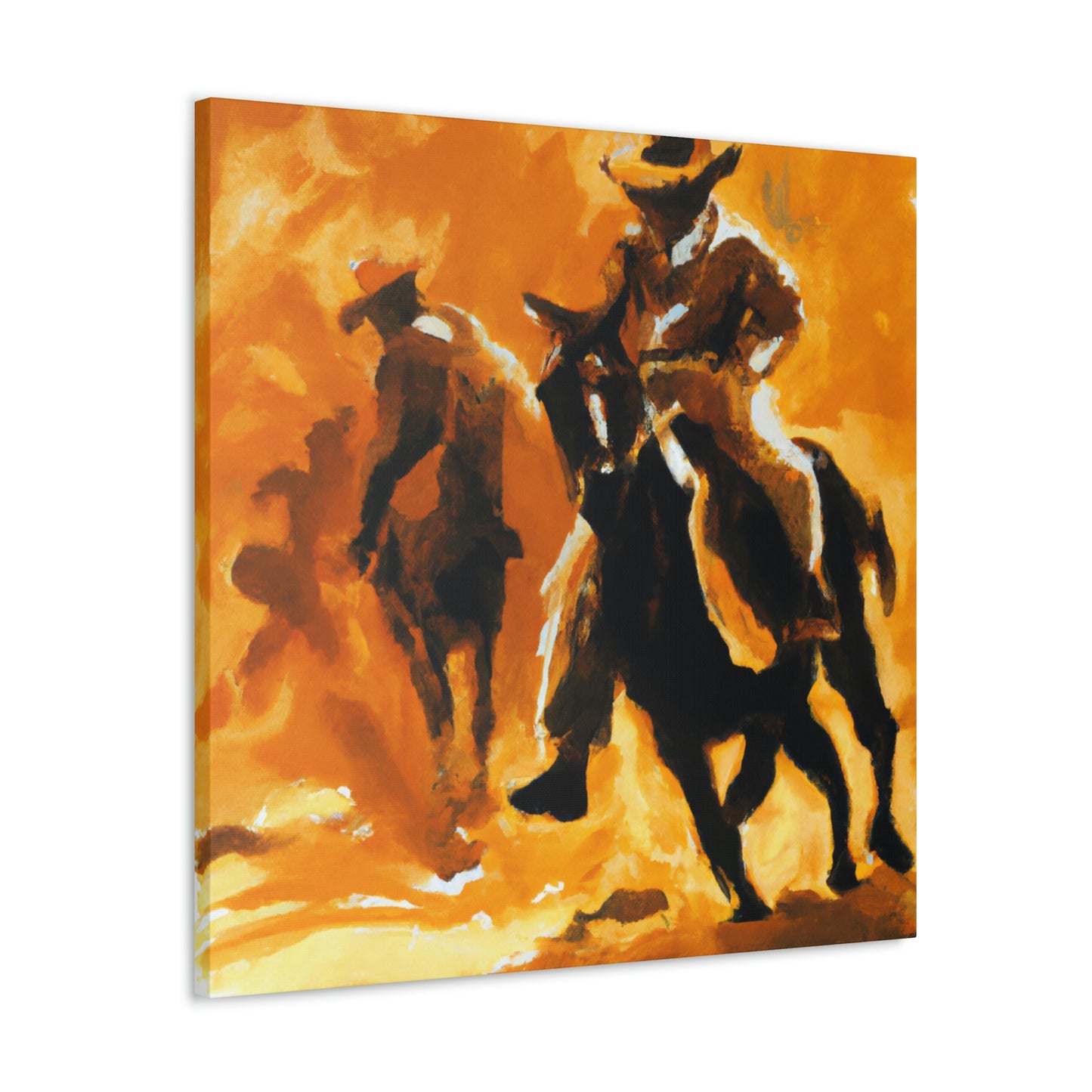 Rodeo Wild West Scene - Canvas