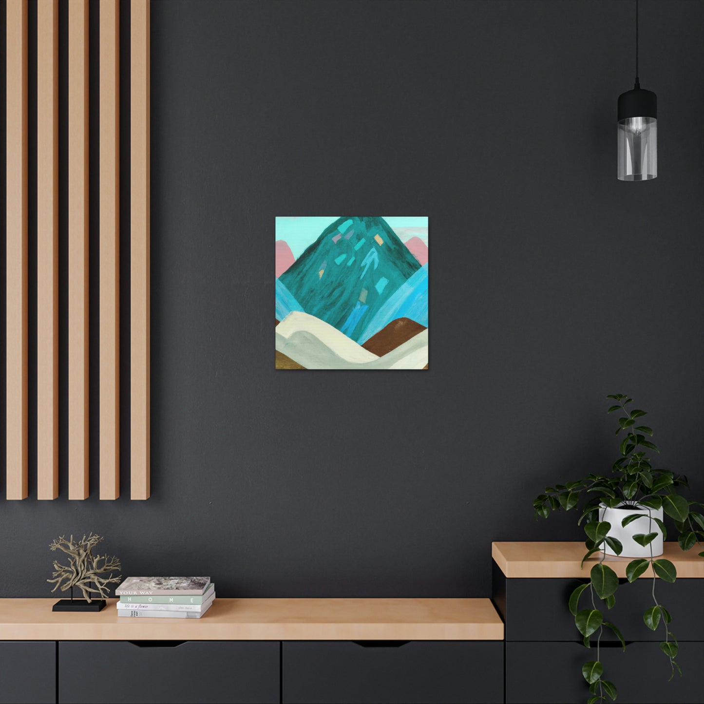 "Mountain Stillness Peaceful" - Canvas