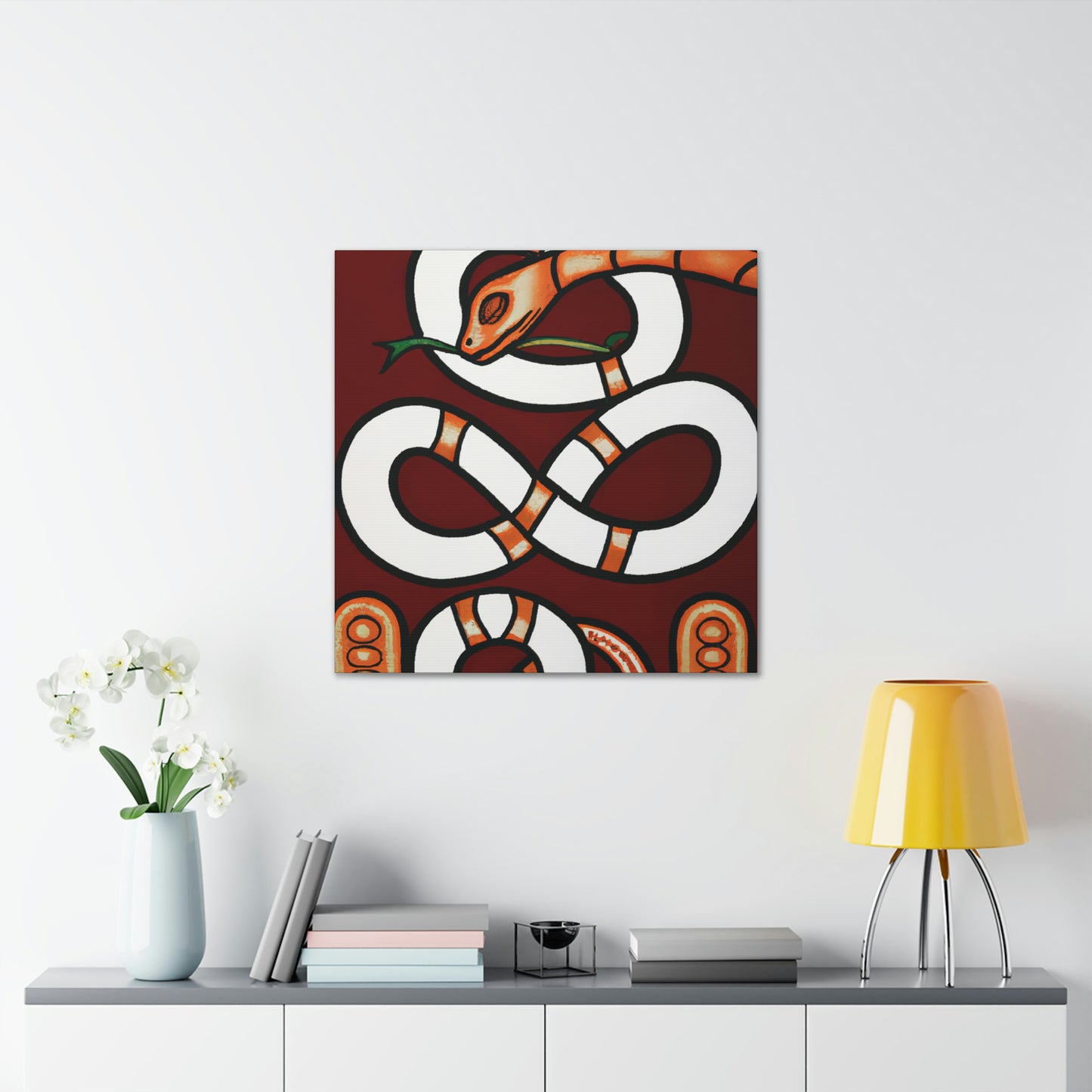 "Slithering Art Deco" - Canvas