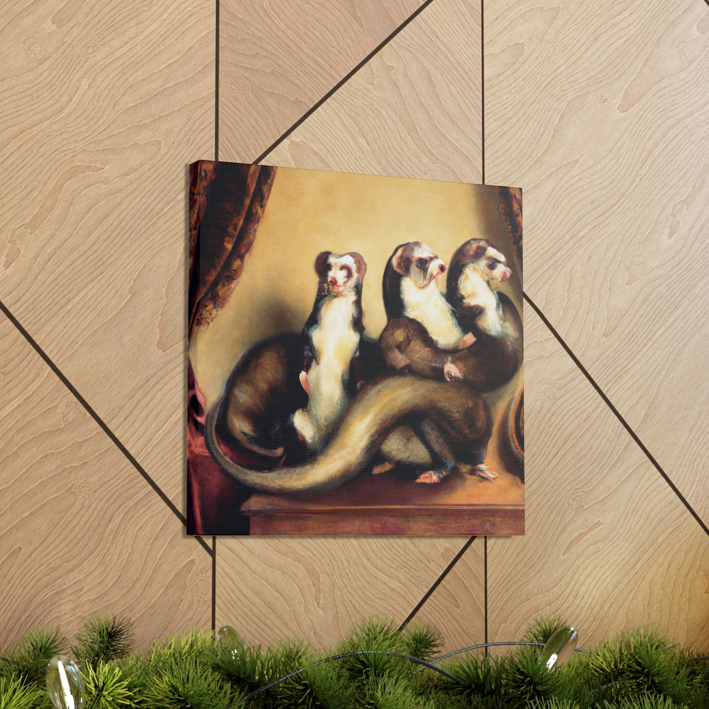 Ferrets in Baroque - Canvas