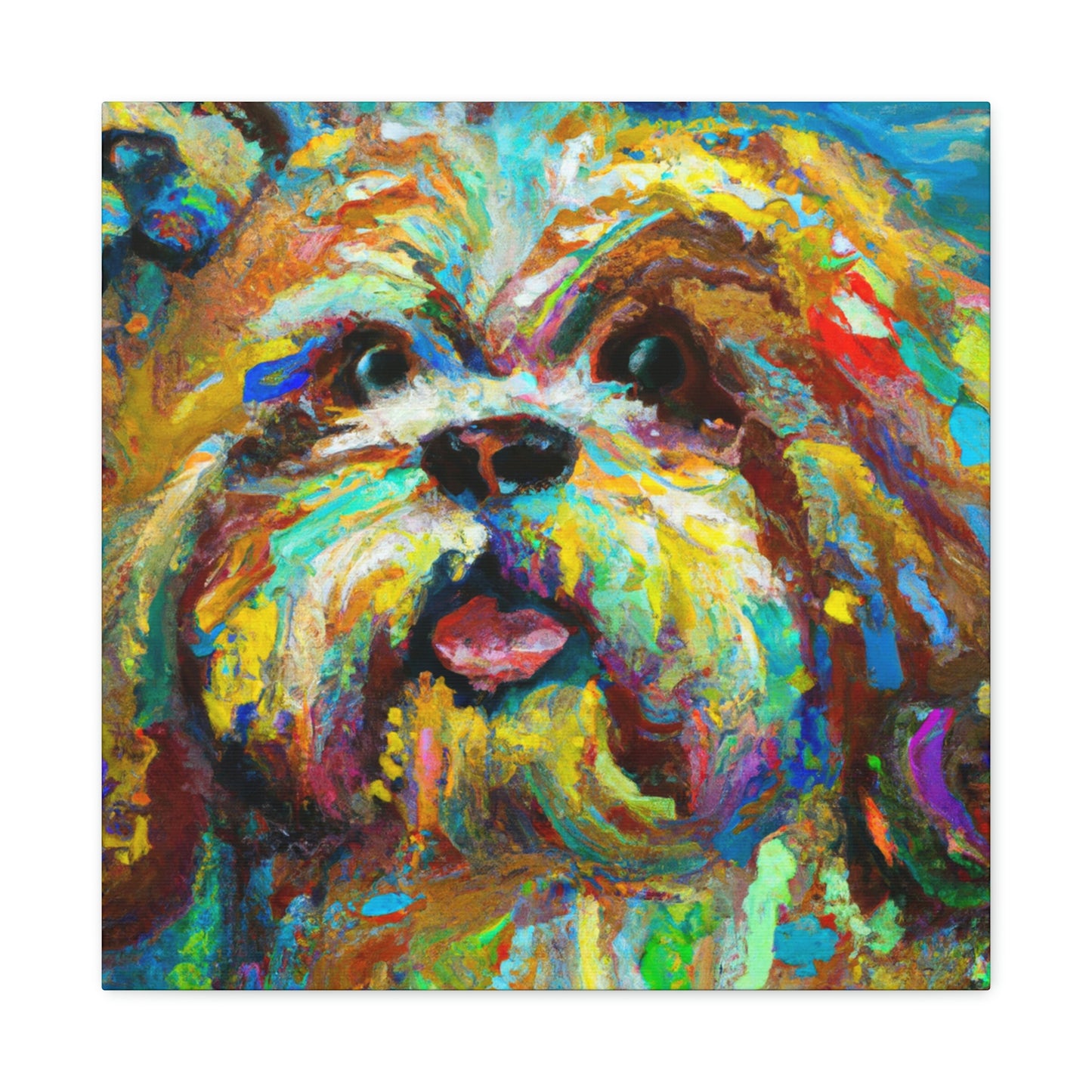 Shih Tzu Fauvism - Canvas