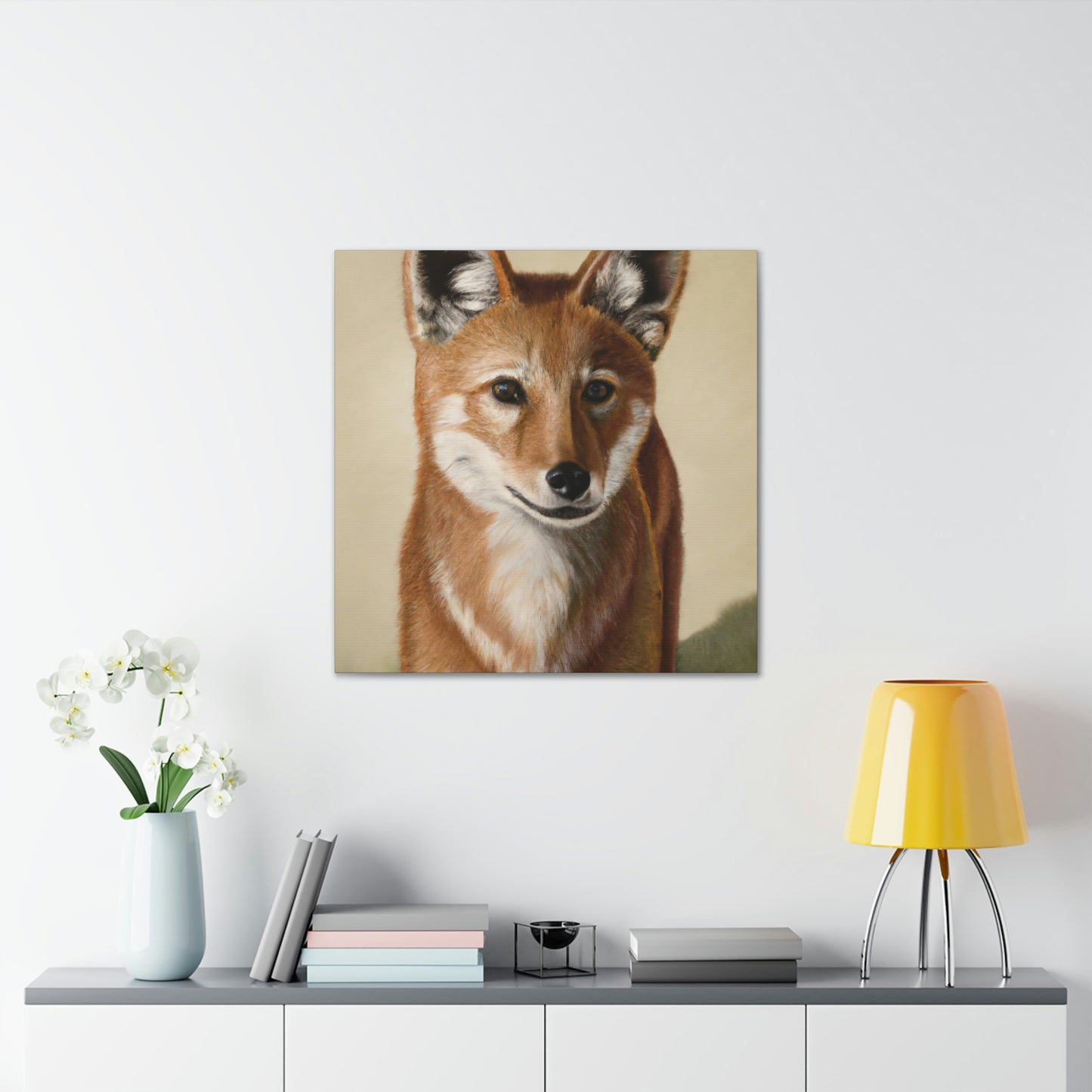 Dhole in Hyperrealism - Canvas