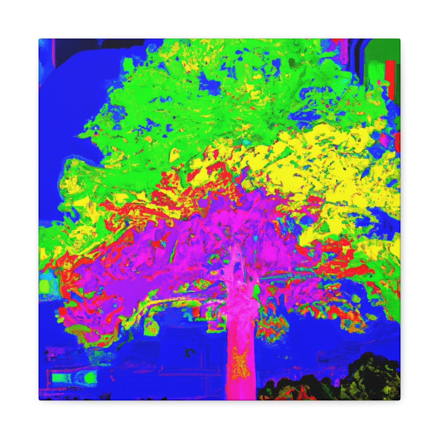 Oak Tree Expressionism. - Canvas