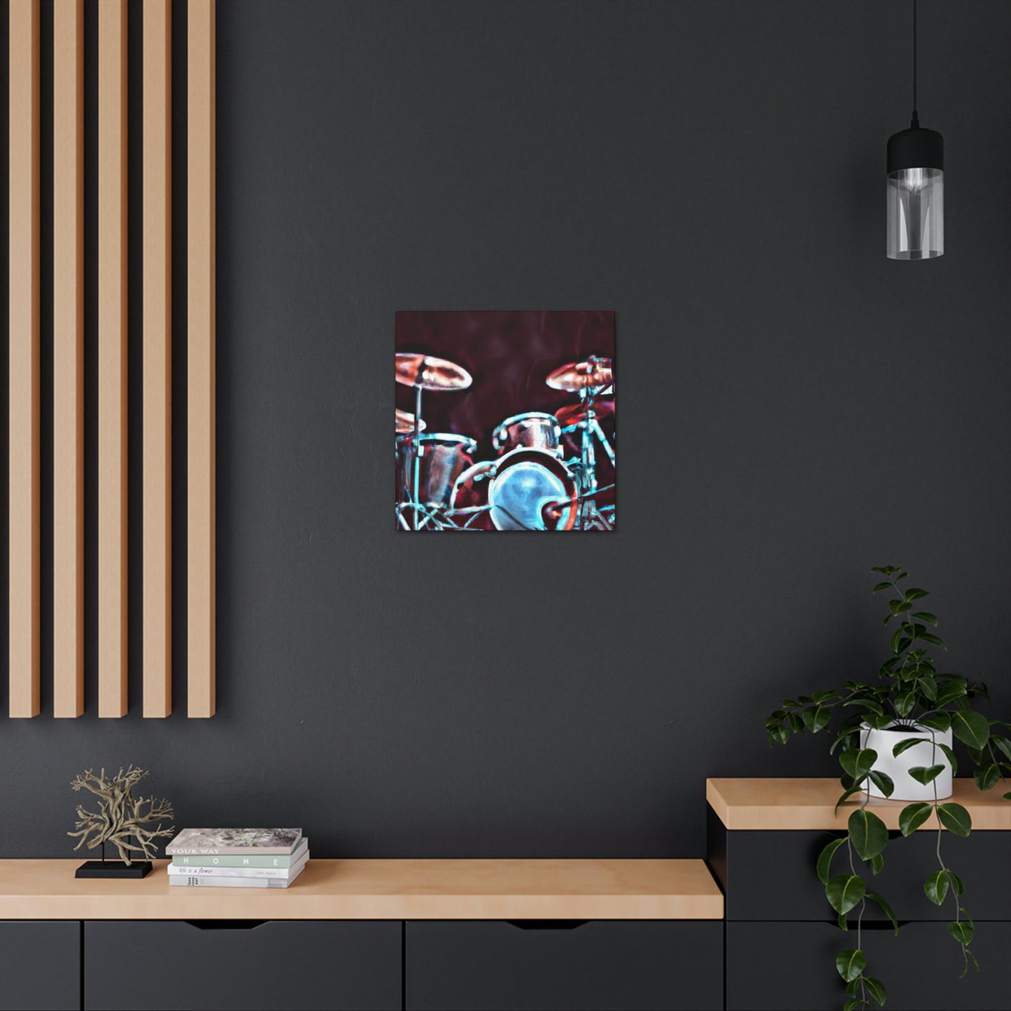 "Rock the Drum Set" - Canvas