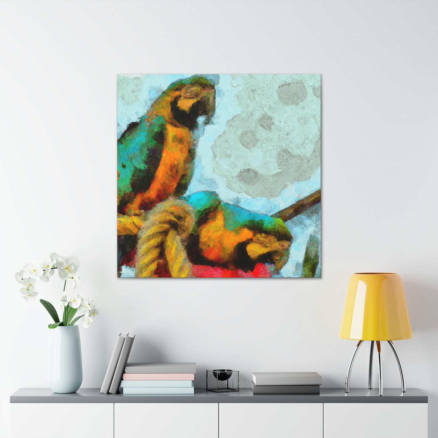 "Macaws in Harmony" - Canvas