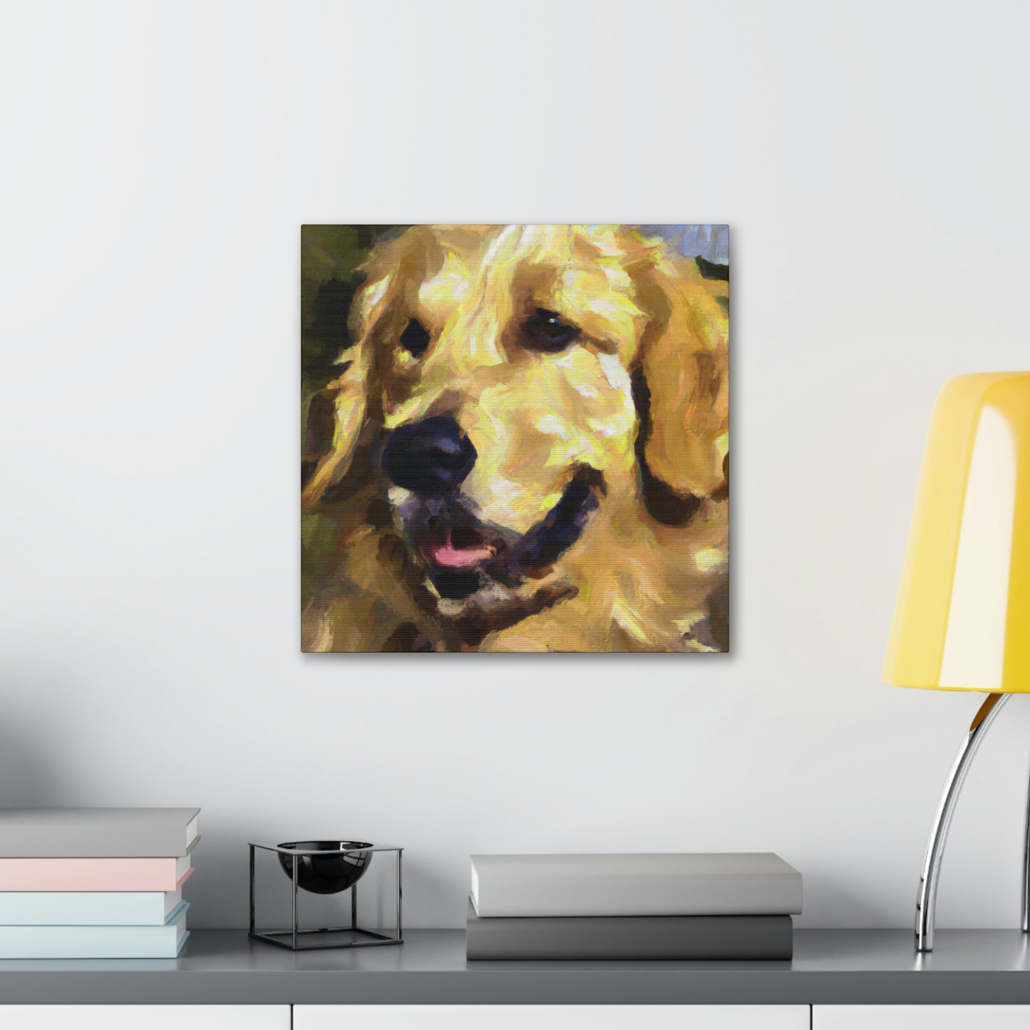 Golden Retriever Surrealism - Canvas