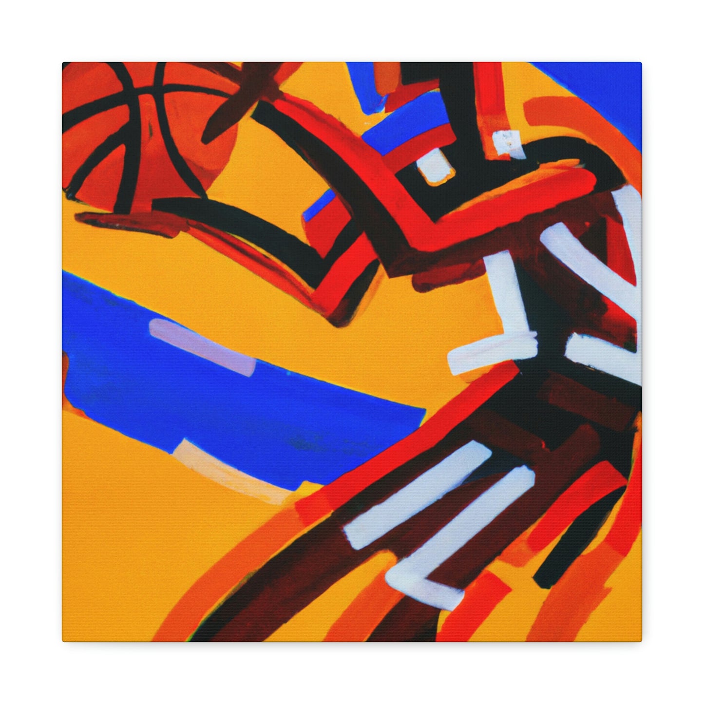 Basketball in Abstractions - Canvas