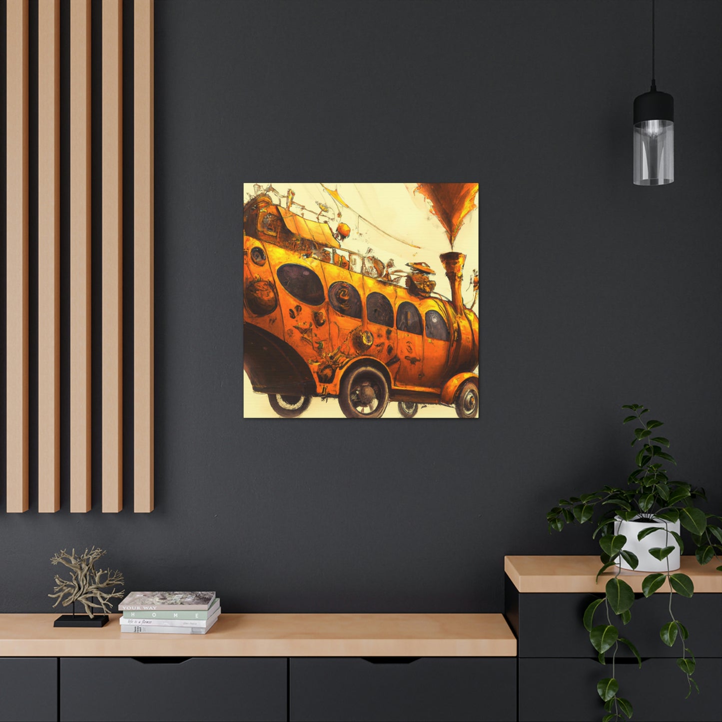 "Steam Bus Grandeur" - Canvas