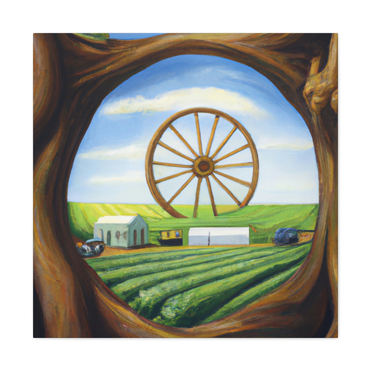 Revolutionary Wagon Wheel - Canvas