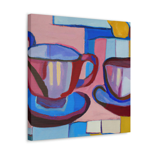 "Tea Cups in Movement" - Canvas