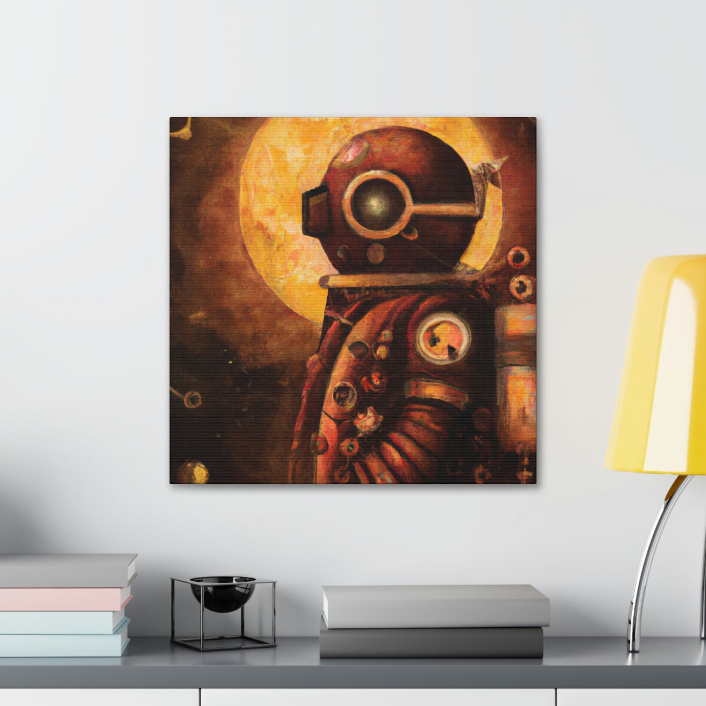 "Steampunk In a Spacesuit" - Canvas